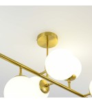 Pendant lamps spheres - Light Prestige Dorado 8 pendant lamp LP-002/8P 8xE14 gold/white - product 11