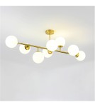 Pendant lamps spheres - Light Prestige Dorado 8 pendant lamp LP-002/8P 8xE14 gold/white - product 14