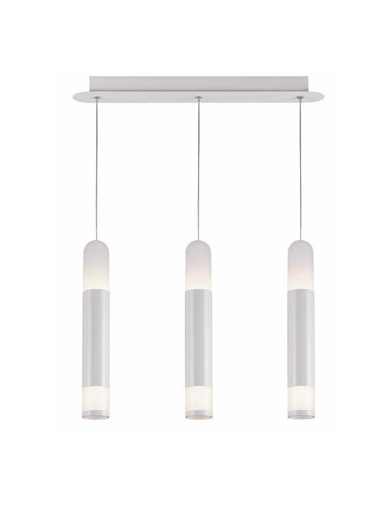 Pendant lamps on a strip - Light Prestige Forli 3 LED pendant white LP-8011/3P - product kolory-swiatla.pl 4