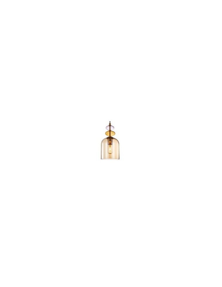 Light Prestige Lampa wisząca Tropea 1xE27 bursztynowa, duża LP-2004/1P L AM Light Prestige Lampa wisząca Tropea 1xE27 bursztynowa, duża LP-2004/1P L AM