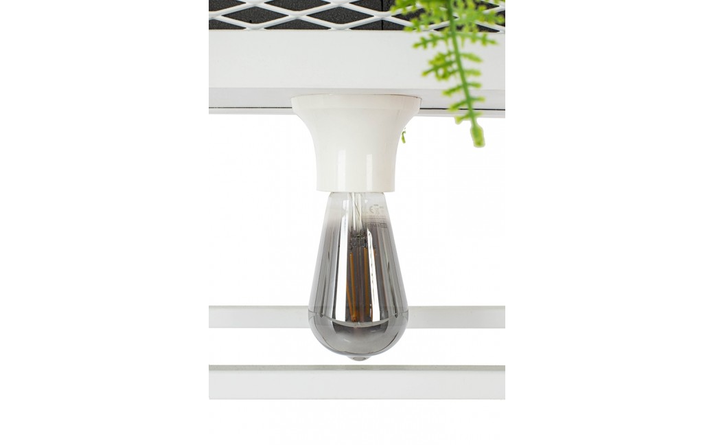 King Home Lampa wisząca / kwietnik SEMIRA 100 INDUSTRIAL biała (OSW001285)