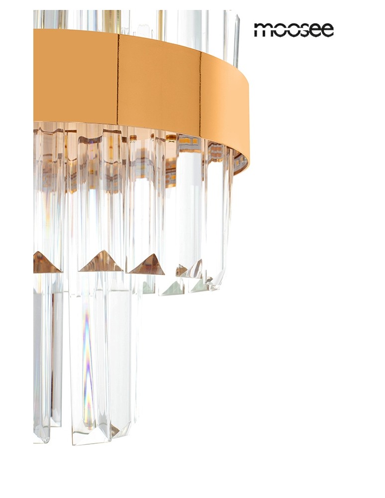 Glamour pendant lamps - MOOSEE IMPERO gold pendant lamp (MSE010100390) - product kolory-swiatla.pl 3