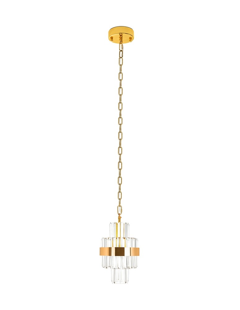 Glamour pendant lamps - MOOSEE IMPERO gold pendant lamp (MSE010100390) - product kolory-swiatla.pl 7