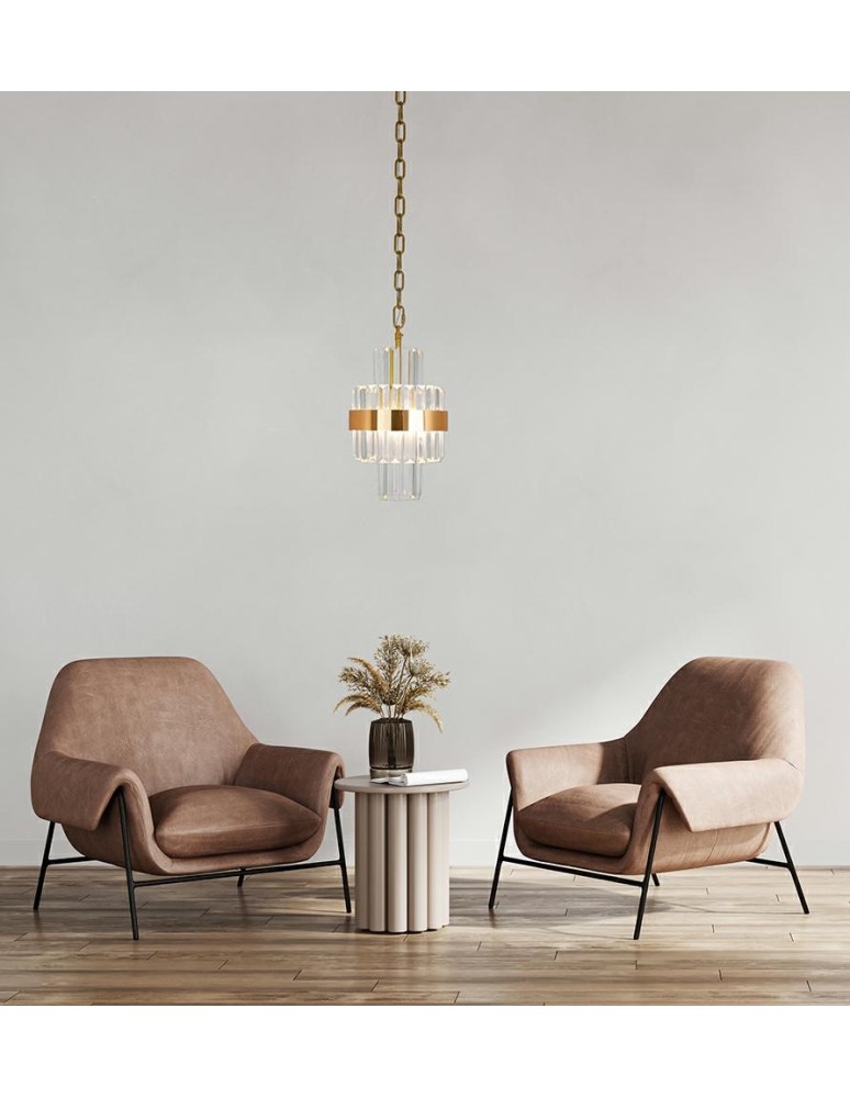 Glamour pendant lamps - MOOSEE IMPERO gold pendant lamp (MSE010100390) - product kolory-swiatla.pl 8