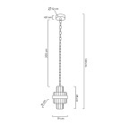 Glamour pendant lamps - MOOSEE IMPERO gold pendant lamp (MSE010100390) - product 9