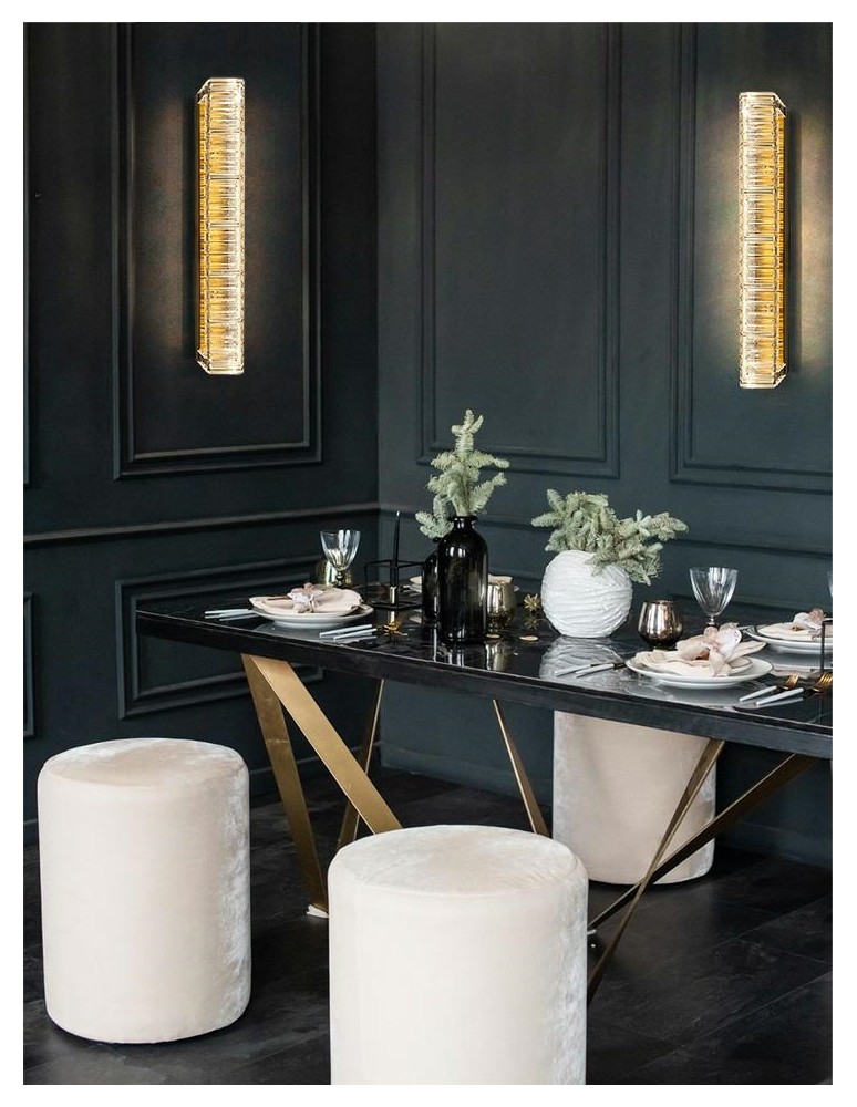 Glamour wall lamps - MOOSEE LIBERTY 60 gold wall lamp (MSE010100383) - product kolory-swiatla.pl 8