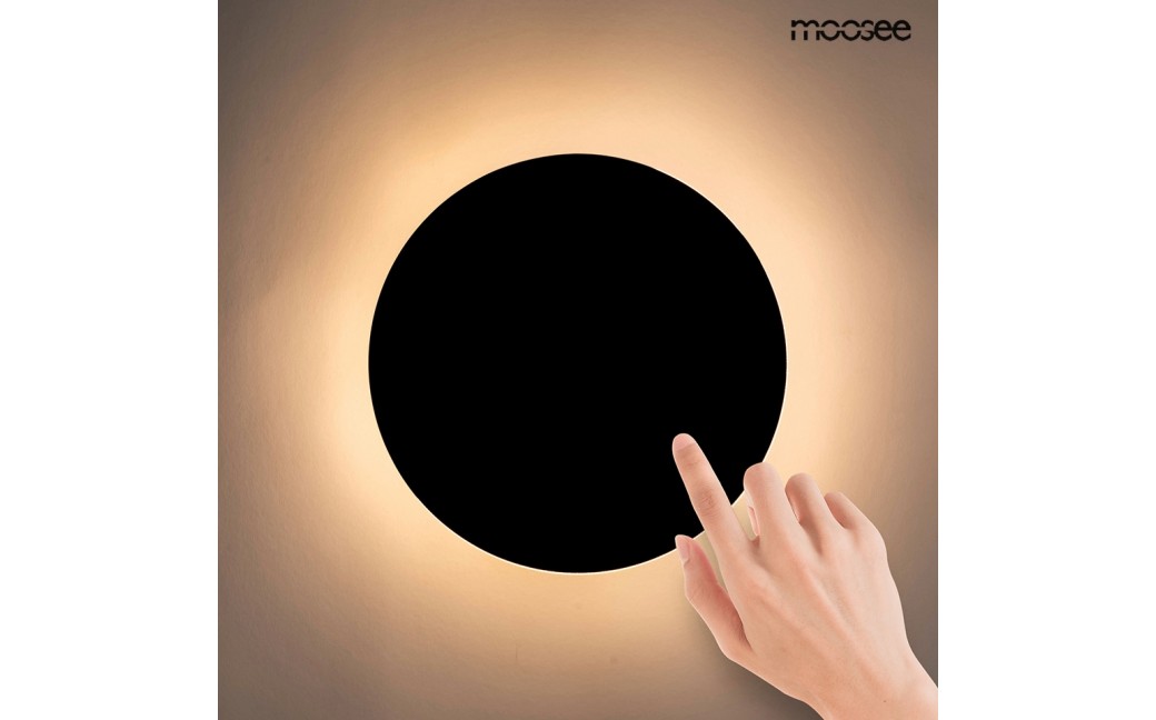 MOOSEE lampa ścienna SHADOW SUN 25 czarna (MSE010100393)
