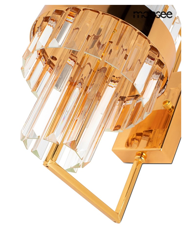 Glamour wall lamps - MOOSEE IMPERO gold wall lamp (MSE010100389) - product kolory-swiatla.pl 3