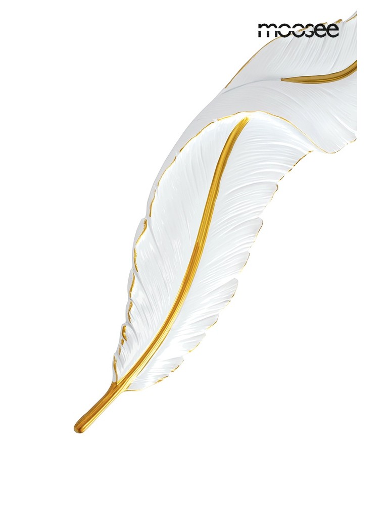 Designer wall lamps - MOOSEE wall lamp IKAR 80 white / gold (MSE010100387) - product kolory-swiatla.pl 6