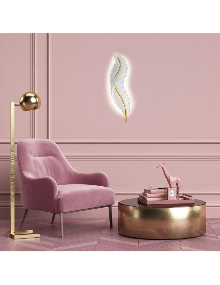 Designer wall lamps - MOOSEE wall lamp IKAR 80 white / gold (MSE010100387) - product kolory-swiatla.pl 11