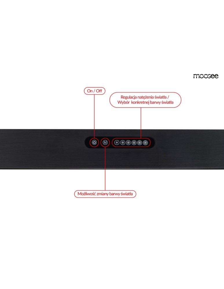 Pendant lamps over the island - MOOSEE pendant lamp LINER black (MSE1501100312) - product kolory-swiatla.pl 3