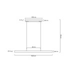 Pendant lamps over the island - MOOSEE pendant lamp LINER black (MSE1501100312) - product 13