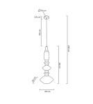 Designer pendant lamps - MOOSEE VASO gold pendant lamp (MSE1501100212) - product 7