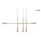 Pendant lamps bulbs - MOOSEE RIVA 5 gold pendant lamp (MSE010100396) - product 1