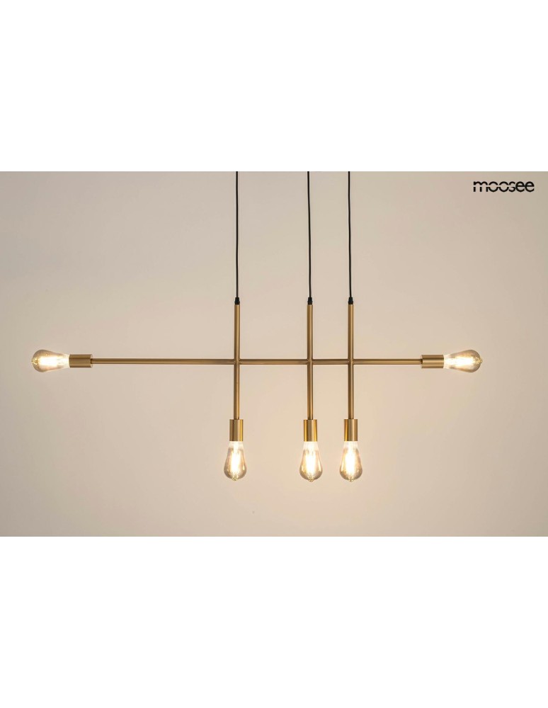 Pendant lamps bulbs - MOOSEE RIVA 5 gold pendant lamp (MSE010100396) - product kolory-swiatla.pl 2