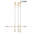 Pendant lamps bulbs - MOOSEE RIVA 5 gold pendant lamp (MSE010100396) - product 3