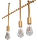 Pendant lamps bulbs - MOOSEE RIVA 5 gold pendant lamp (MSE010100396) - product 5