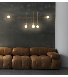 Pendant lamps bulbs - MOOSEE RIVA 5 gold pendant lamp (MSE010100396) - product 9