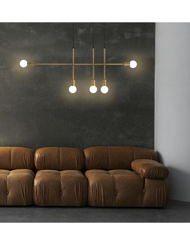 Pendant lamps bulbs - MOOSEE RIVA 5 gold pendant lamp (MSE010100396) - product kolory-swiatla.pl 9