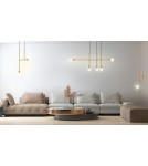 Pendant lamps bulbs - MOOSEE RIVA 5 gold pendant lamp (MSE010100396) - product 10