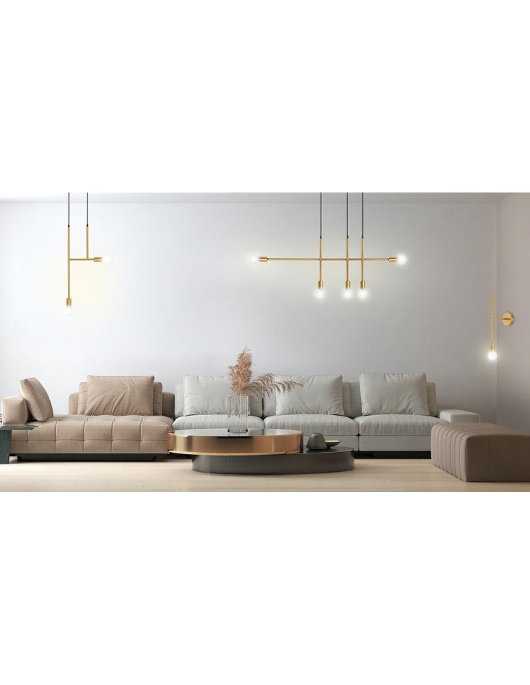 Pendant lamps bulbs - MOOSEE RIVA 5 gold pendant lamp (MSE010100396) - product kolory-swiatla.pl 10