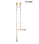 Pendant lamps bulbs - MOOSEE RIVA 2 gold pendant lamp (MSE010100395) - product 3