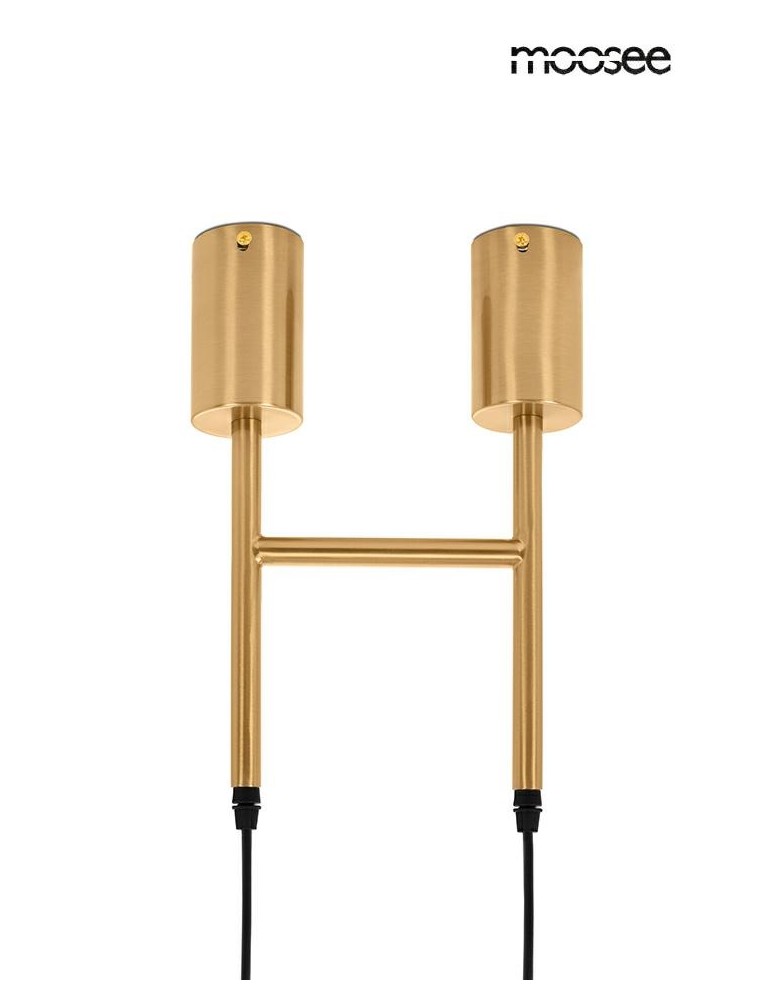 Pendant lamps bulbs - MOOSEE RIVA 2 gold pendant lamp (MSE010100395) - product kolory-swiatla.pl 8