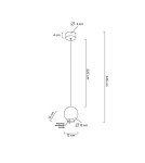 Small pendant lamps - MOOSEE OJO gold pendant lamp (MSE1501100311) - product 11