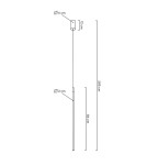 Pendant tube lamps - MOOSEE OMBRE 80 gold pendant lamp (MSE1501100136) - product 7