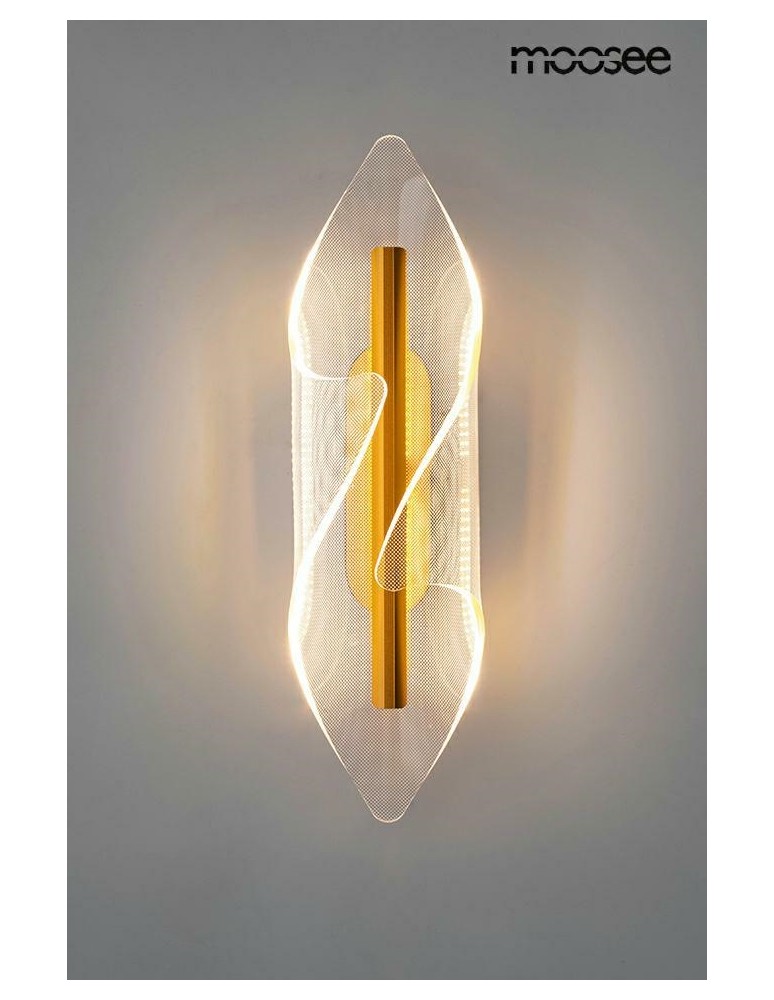 Modern wall lamps - MOOSEE FROST gold wall lamp (MSE010100375) - product kolory-swiatla.pl 2