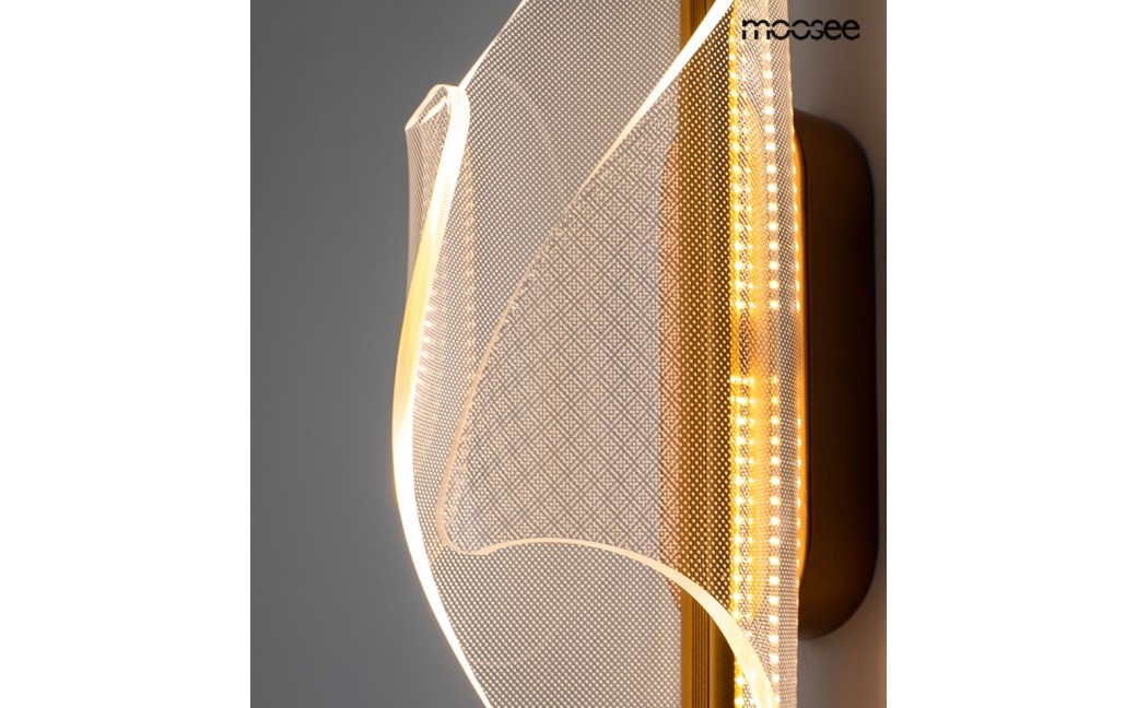 MOOSEE lampa ścienna FROST złota (MSE010100375)