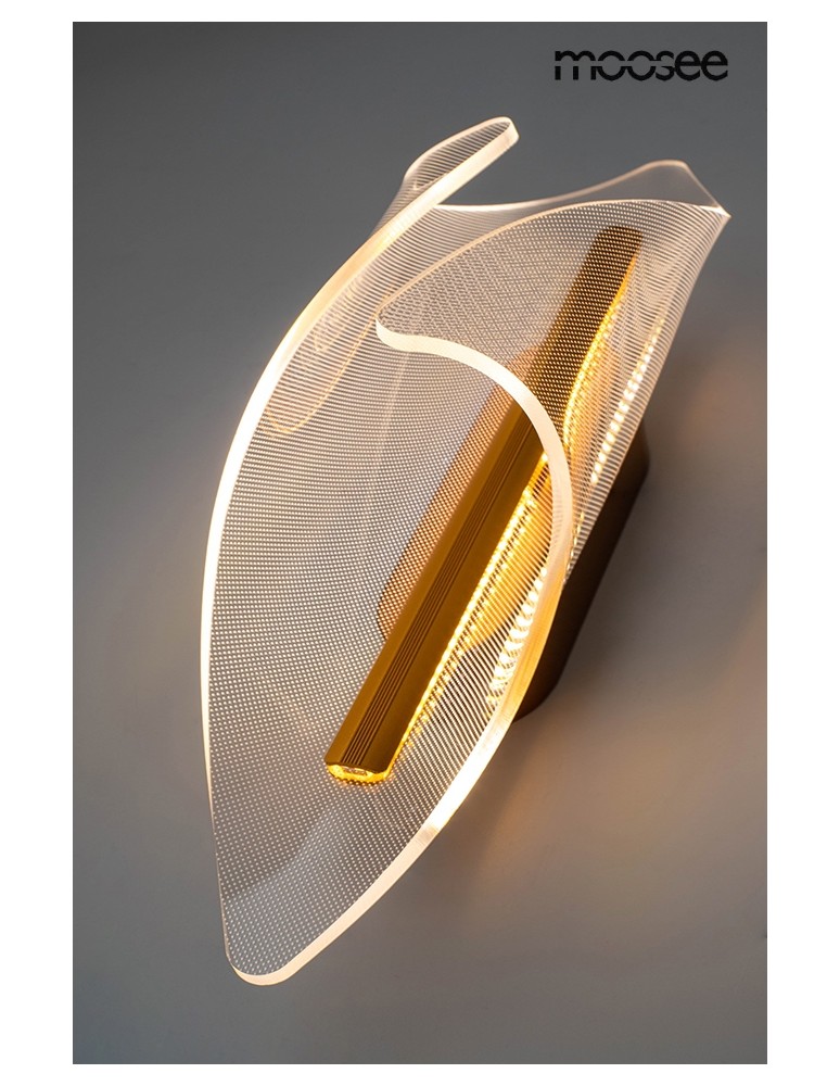 Modern wall lamps - MOOSEE FROST gold wall lamp (MSE010100375) - product kolory-swiatla.pl 5