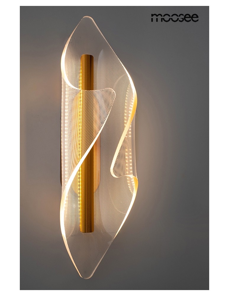 Modern wall lamps - MOOSEE FROST gold wall lamp (MSE010100375) - product kolory-swiatla.pl 6