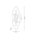 Modern wall lamps - MOOSEE FROST gold wall lamp (MSE010100375) - product 11