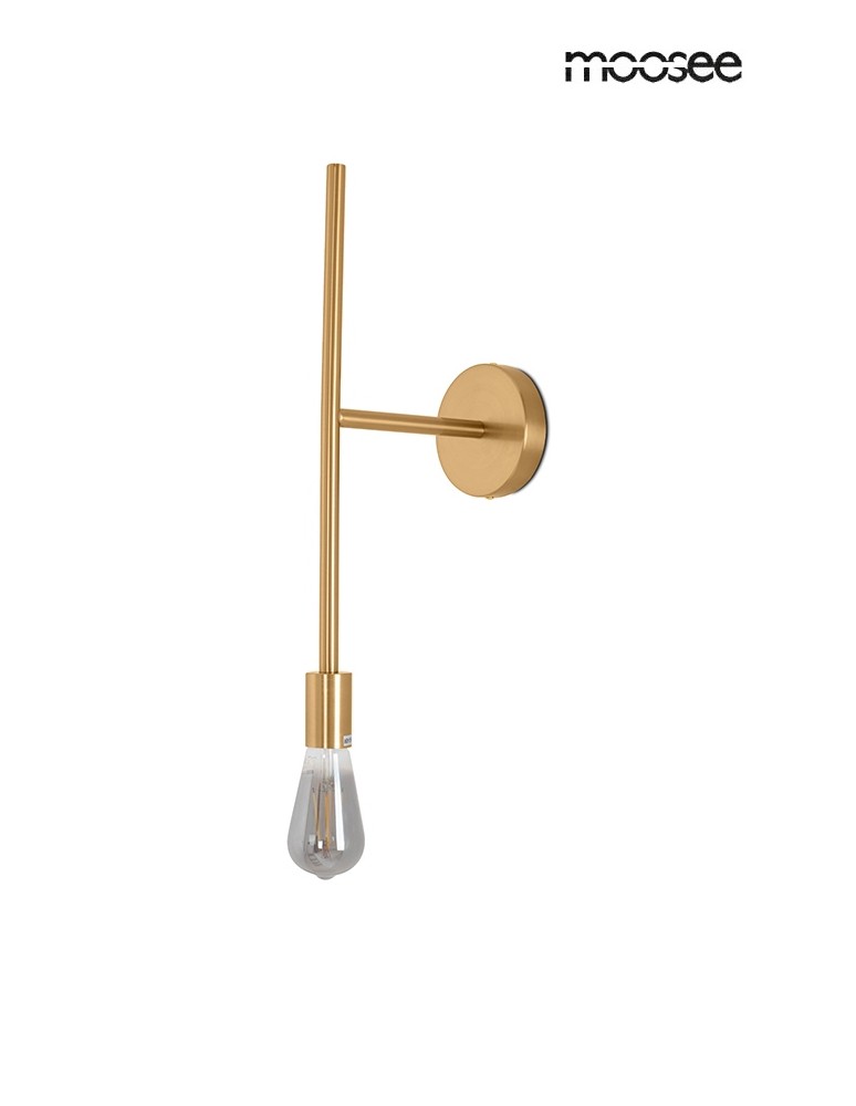 Cantilever wall lamps - MOOSEE RIVA gold wall lamp (MSE010100394) - product kolory-swiatla.pl 1
