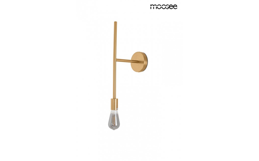 MOOSEE lampa ścienna RIVA złota (MSE010100394)