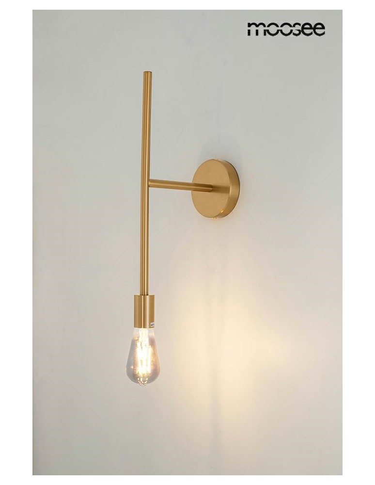 Cantilever wall lamps - MOOSEE RIVA gold wall lamp (MSE010100394) - product kolory-swiatla.pl 2