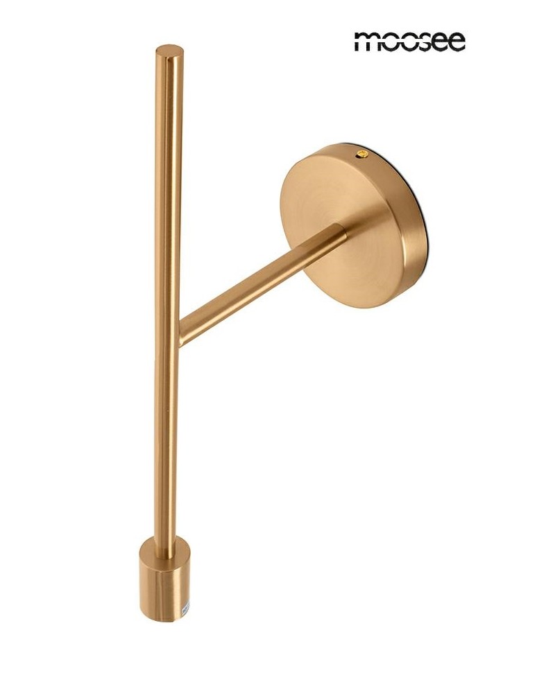 Cantilever wall lamps - MOOSEE RIVA gold wall lamp (MSE010100394) - product kolory-swiatla.pl 4
