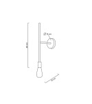 Cantilever wall lamps - MOOSEE RIVA gold wall lamp (MSE010100394) - product 9