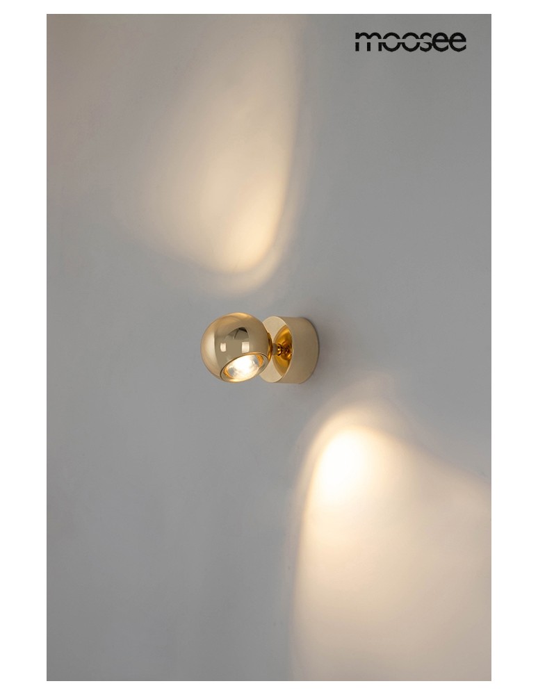 Adjustable wall lamps - MOOSEE EOS gold wall lamp (MSE1501100310) - product kolory-swiatla.pl 3