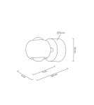 Adjustable wall lamps - MOOSEE wall lamp EOS black chrome (MSE1501100309) - product 10