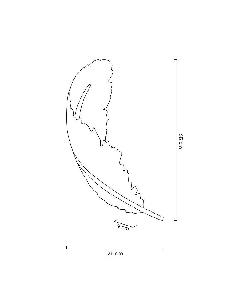Designer wall lamps - MOOSEE feather wall lamp white / gold (MSE010100388) - product kolory-swiatla.pl 2