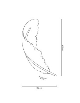MOOSEE lampa ścienna PIÓRKO  biała / złota (MSE010100388) - produkt 2