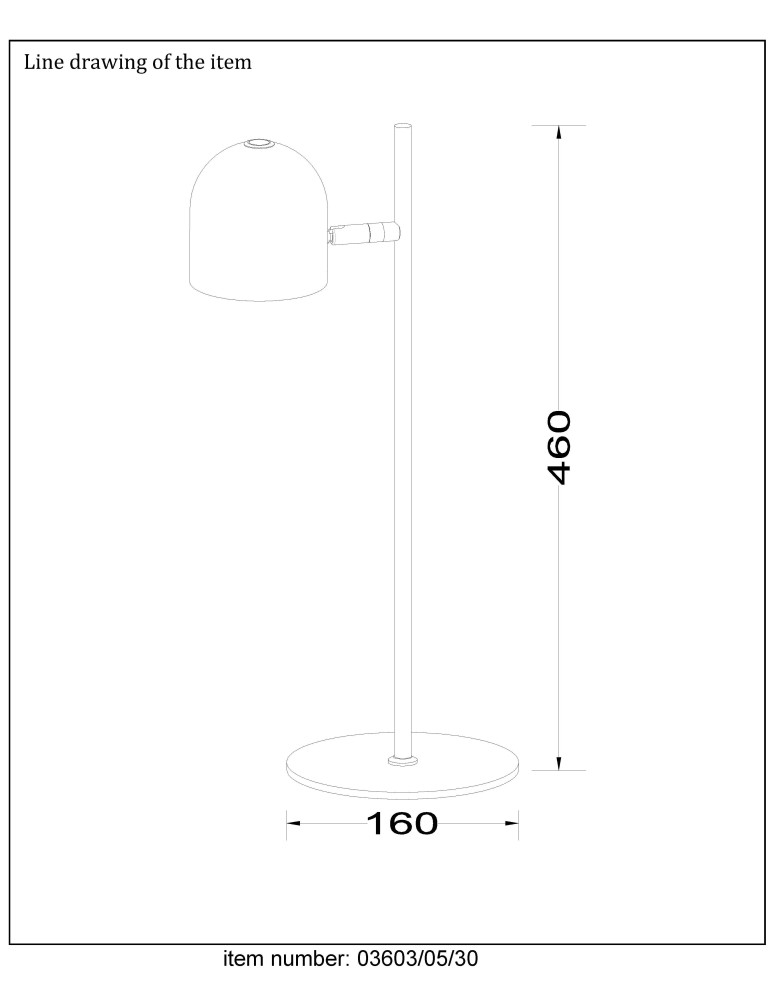 Reading table lamps - Lucide SKANSKA-LED Desk 5W W16 H 03603/05/30 - product kolory-swiatla.pl 5