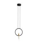 Designer pendant lamps -  Step Into Design AMICI led pendant lamp black and gold 27 cm ST-D7774 black - product 1