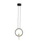 Designer pendant lamps -  Step Into Design AMICI led pendant lamp black and gold 27 cm ST-D7774 black - product 2