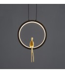 Designer pendant lamps -  Step Into Design AMICI led pendant lamp black and gold 27 cm ST-D7774 black - product 5