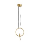 Designer pendant lamps -  Step Into Design AMICI led pendant lamp gold 27 cm ST-D7774 gold - product 1