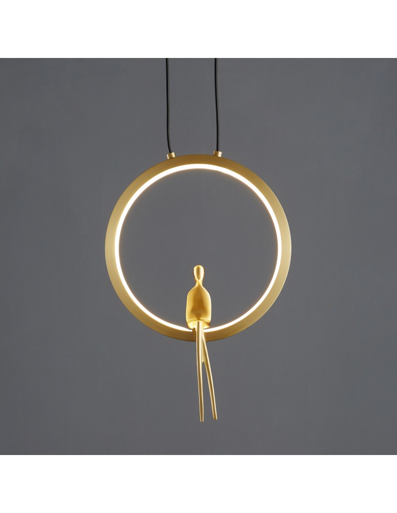 Designer pendant lamps -  Step Into Design AMICI led pendant lamp gold 27 cm ST-D7774 gold - product kolory-swiatla.pl 4