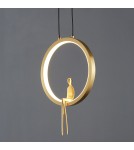 Designer pendant lamps -  Step Into Design AMICI led pendant lamp gold 27 cm ST-D7774 gold - product 5